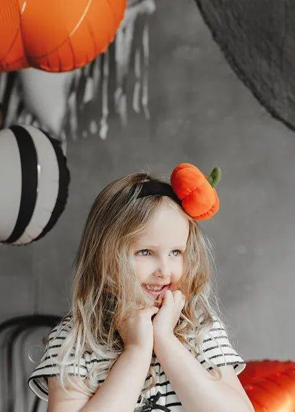 Grote foto pompoen haarband zwart oranje verzamelen overige verzamelingen