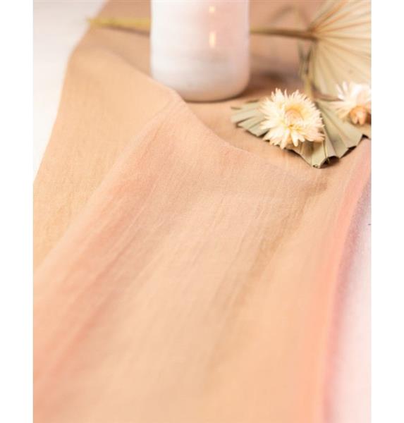 Grote foto oranje tafelloper chiffon 3m verzamelen overige verzamelingen