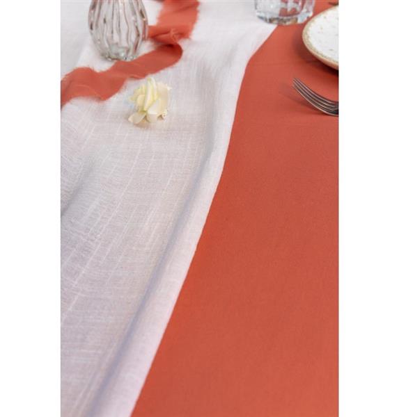 Grote foto witte tafelloper katoen 5m verzamelen overige verzamelingen