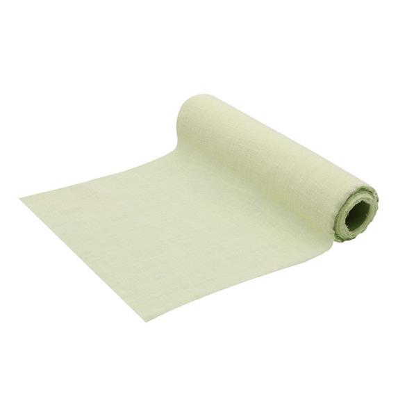 Grote foto lichtgroene tafelloper katoen 5m verzamelen overige verzamelingen