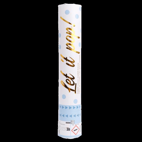 Grote foto lichtblauwe confetti kanon 28cm verzamelen overige verzamelingen