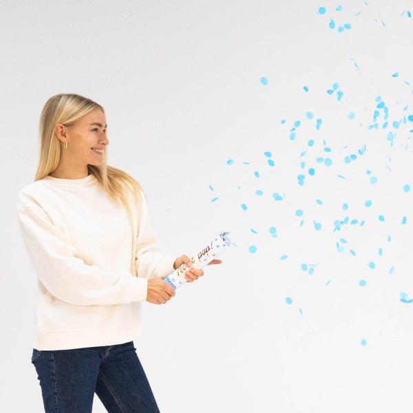 Grote foto lichtblauwe confetti kanon 28cm verzamelen overige verzamelingen
