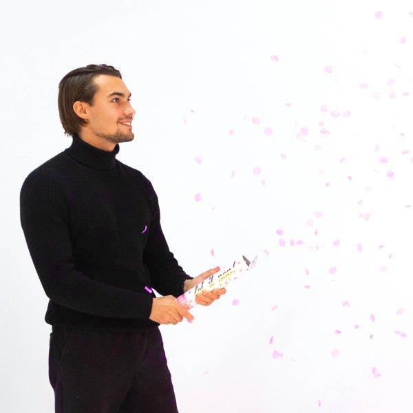 Grote foto roze confetti kanon 28cm verzamelen overige verzamelingen