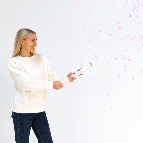 Grote foto lichtroze confetti kanon 40cm verzamelen overige verzamelingen