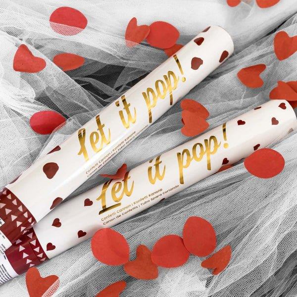 Grote foto hartjes confetti kanon rood 40cm verzamelen overige verzamelingen