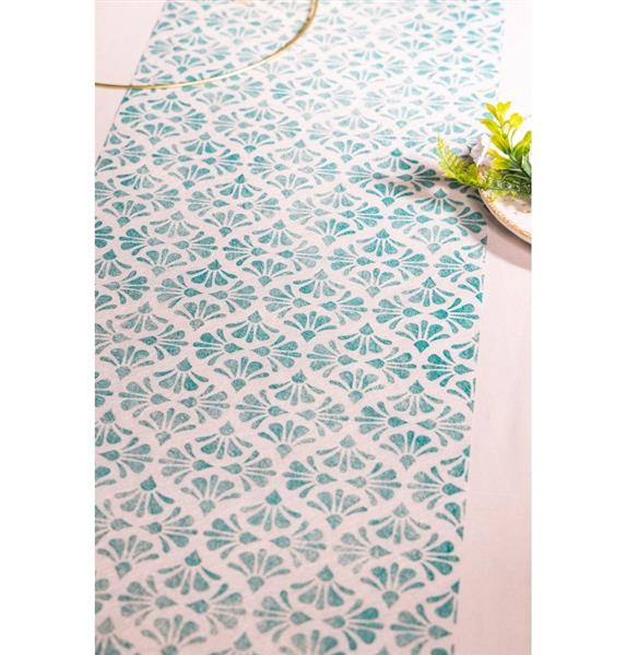 Grote foto blauwe tafelloper barok 5m verzamelen overige verzamelingen