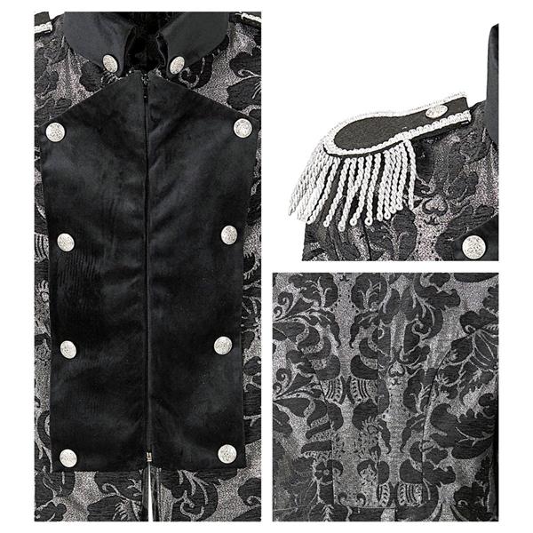 Grote foto piraat jas zwart zilver heren verzamelen overige verzamelingen