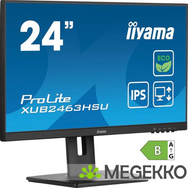 Grote foto iiyama prolite xub2463hsu b1 24 full hd eco ips monitor computers en software overige computers en software