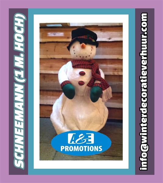 Grote foto sneeuwpop xxl kerstman xxl verhuur nijmegen diversen kerst