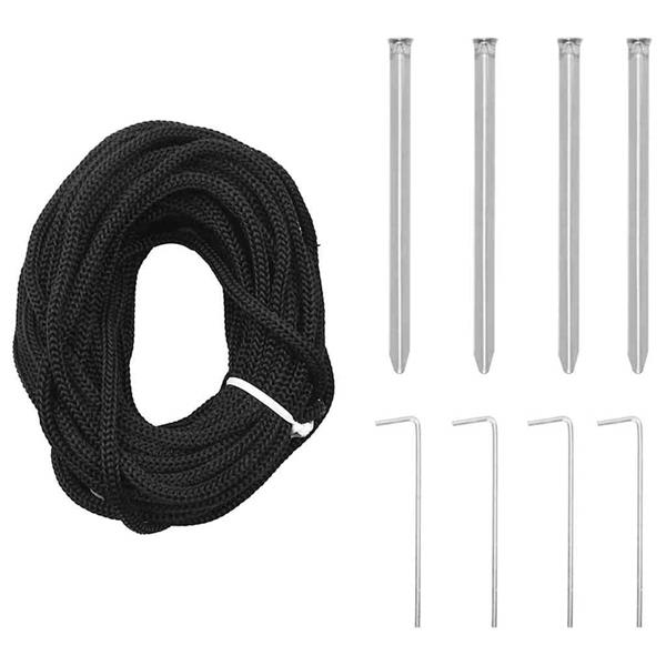 Grote foto vidaxl led kerstboom met grondspiesjes multikleur 400 cm ijzer diversen overige diversen