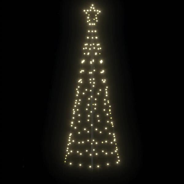 Grote foto vidaxl led kerstboom met grondspiesjes met 390 led goud 250 cm ijzer diversen overige diversen