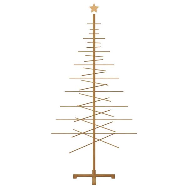 Grote foto vidaxl houten kerstboom met standaard bruin 210 cm bamboe diversen overige diversen