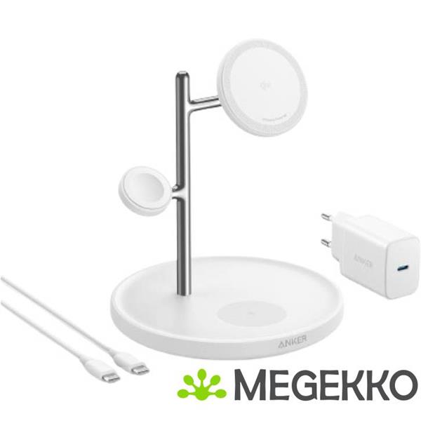 Grote foto anker maggo 3 in 1 cube oplader 15w wit audio tv en foto algemeen