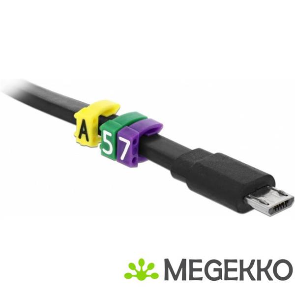 Grote foto delock 18304 kabelmarkeringsclips 0 9 diverse kleuren 100 stuks computers en software overige computers en software