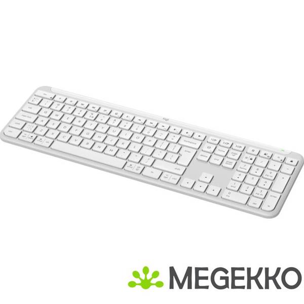 Grote foto logitech k950 signature slim toetsenbord draadloos wit computers en software toetsenborden