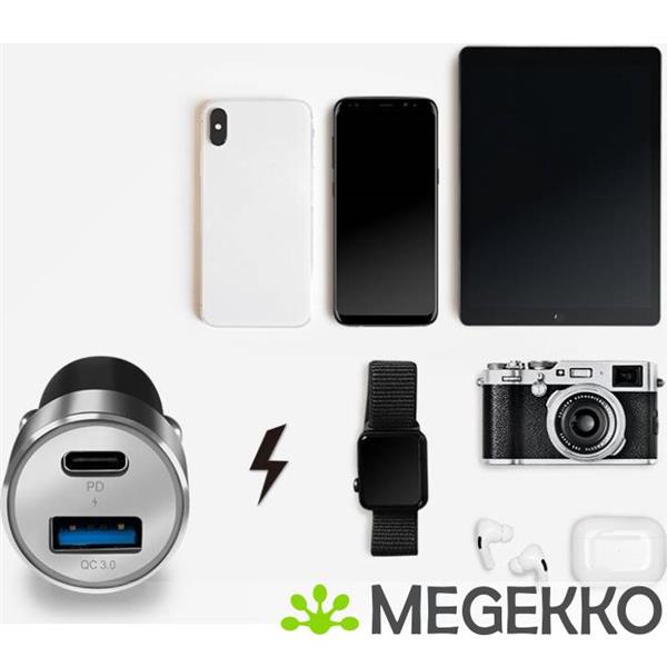 Grote foto logilink pa0252 auto oplader usb a usb c audio tv en foto algemeen