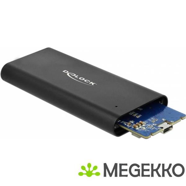 Grote foto delock 42614 behuizing voor opslagstations sdd behuizing zwart computers en software behuizingen en kasten