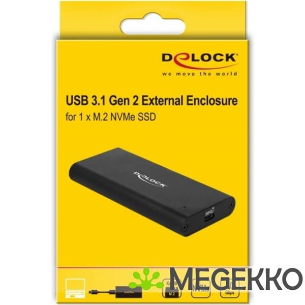 Grote foto delock 42614 behuizing voor opslagstations sdd behuizing zwart computers en software behuizingen en kasten