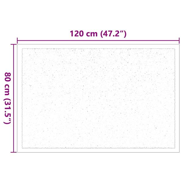 Grote foto vidaxl deurmat zwart 60 x 40 x 1.2 cm teddy stof tuin en terras overige tuin en terras