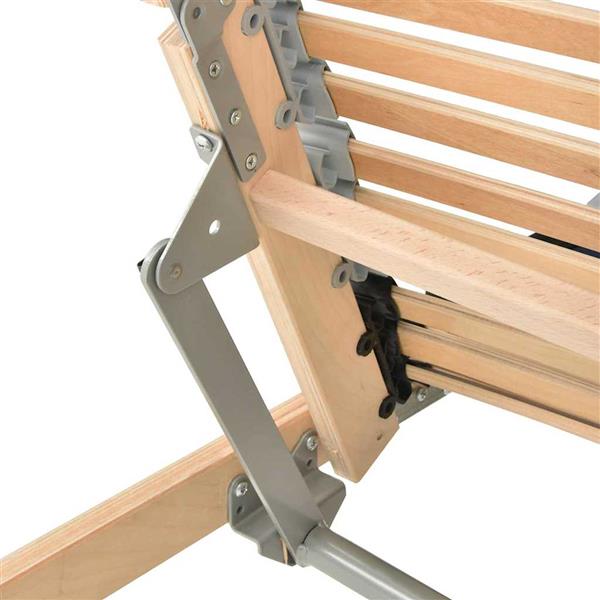 Grote foto vidaxl lamelbodem bruin 70 x 190 cm massief beukenhout antiek en kunst stoelen en banken