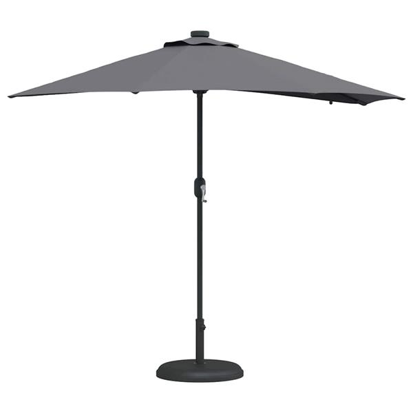 Grote foto vidaxl tuinparasol antraciet 294 x 150 x 223 cm stof tuin en terras overige tuin en terras