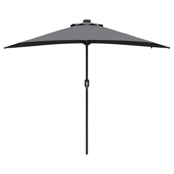 Grote foto vidaxl tuinparasol antraciet 294 x 150 x 223 cm stof tuin en terras overige tuin en terras