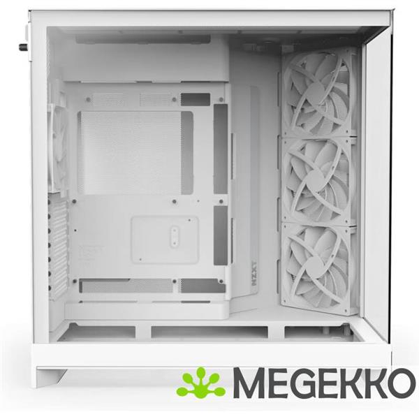 Grote foto nzxt h9 flow white 2025 computers en software behuizingen en kasten