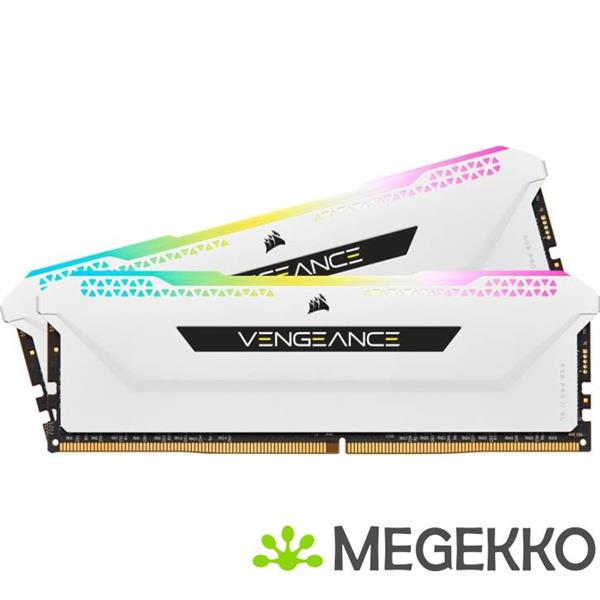Grote foto corsair ddr4 vengeance rgb pro sl 2x16gb 3600 white computers en software harde schijven
