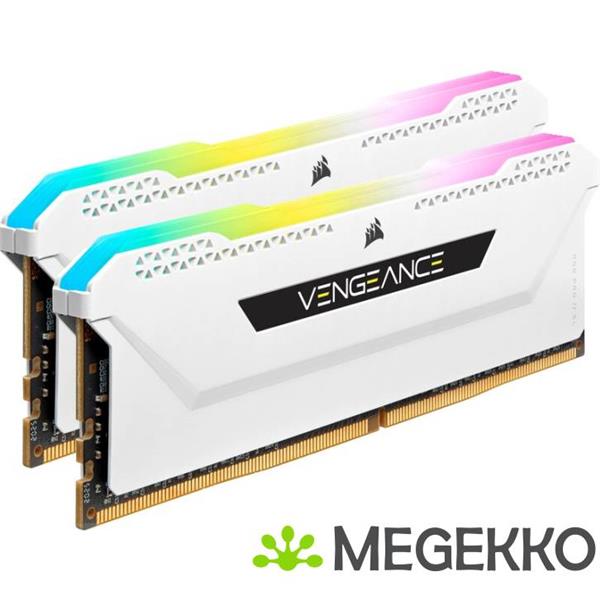 Grote foto corsair ddr4 vengeance rgb pro sl 2x16gb 3600 white computers en software harde schijven