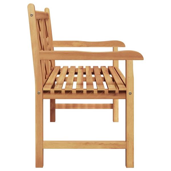 Grote foto vidaxl bank bruin 114 x 60 x 90 cm massief teakhout tuin en terras tuinmeubelen