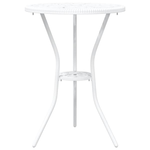 Grote foto vidaxl tuin bistro set 3 pcs wit aluminium tuin en terras tuinmeubelen