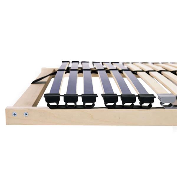 Grote foto vidaxl lamelbodem bruin 70 x 190 cm massief beukenhout antiek en kunst stoelen en banken