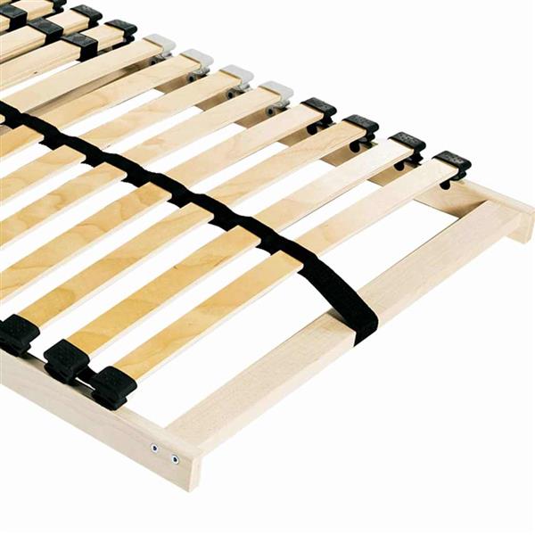 Grote foto vidaxl lamelbodem bruin 100 x 190 cm massief beukenhout antiek en kunst stoelen en banken