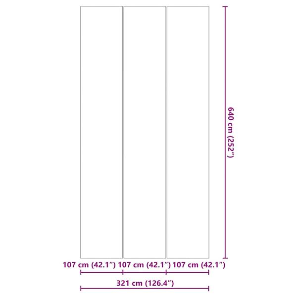 Grote foto vidaxl zwembad grondzeil zwart 640 x 321 cm niet geweven stof tuin en terras zwembaden toebehoren
