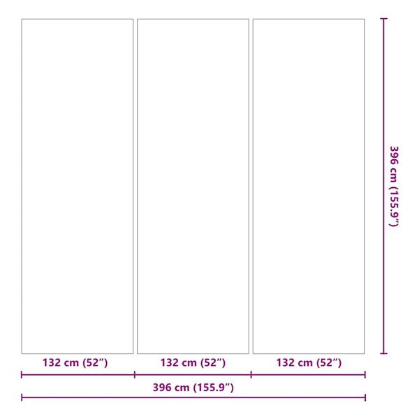 Grote foto vidaxl zwembad grondzeil lichtgrijs 396 x 396 cm niet geweven stof tuin en terras zwembaden toebehoren