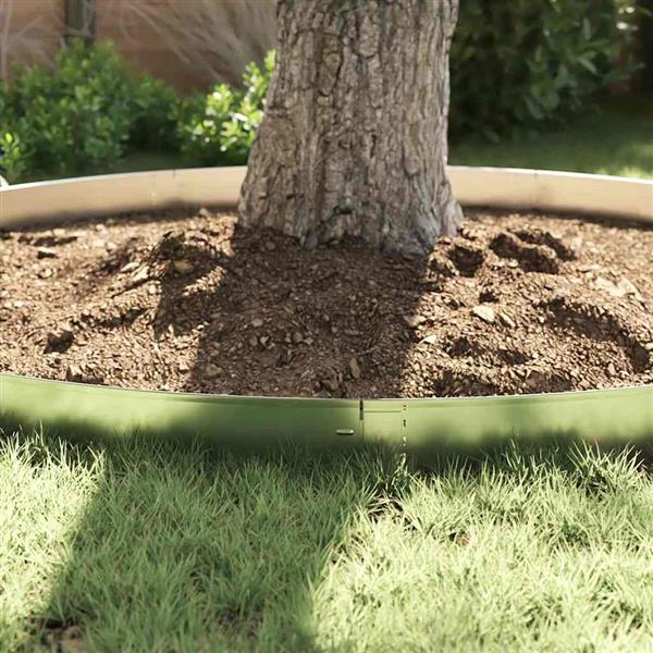 Grote foto vidaxl grashek gegalvaniseerde kleur 100 x 14 x 0 07 cm tuin en terras tuindecoratie