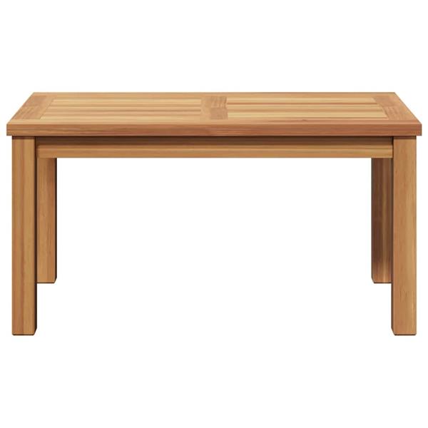 Grote foto vidaxl salontafel bruin 70 x 40 x 36 cm massief teakhout tuin en terras tuinmeubelen