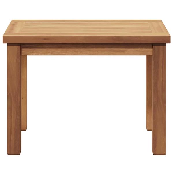 Grote foto vidaxl salontafel bruin 50 x 35 x 36 cm massief teakhout tuin en terras tuinmeubelen