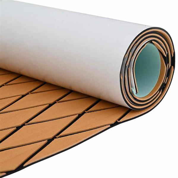 Grote foto vidaxl bootvloer bruin en zwart 190 x 70 cm eva schuim doe het zelf en verbouw tegels