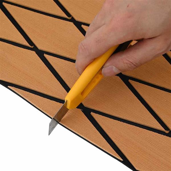 Grote foto vidaxl bootvloer bruin en zwart 190 x 70 cm eva schuim doe het zelf en verbouw tegels