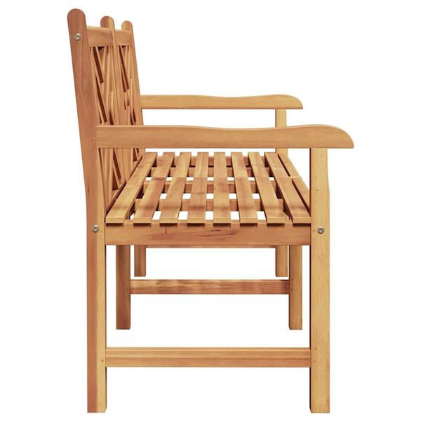 Grote foto vidaxl bank bruin 150 x 60 x 90 cm massief teakhout tuin en terras tuinmeubelen