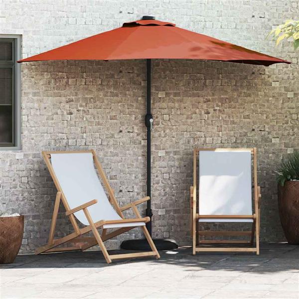 Grote foto vidaxl tuinparasol terracotta 294 x 150 x 224 cm stof tuin en terras overige tuin en terras