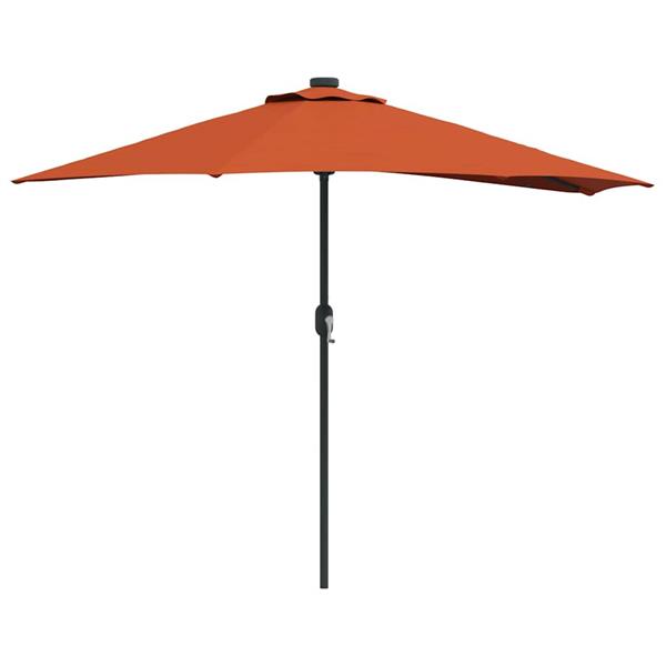 Grote foto vidaxl tuinparasol terracotta 294 x 150 x 224 cm stof tuin en terras overige tuin en terras