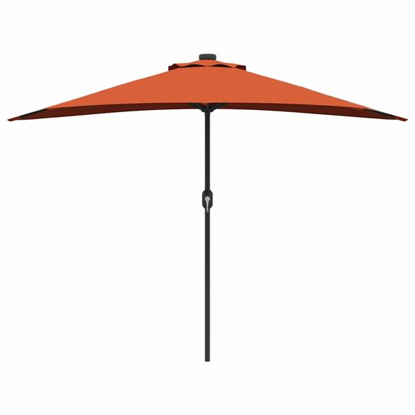 Grote foto vidaxl tuinparasol terracotta 294 x 150 x 224 cm stof tuin en terras overige tuin en terras