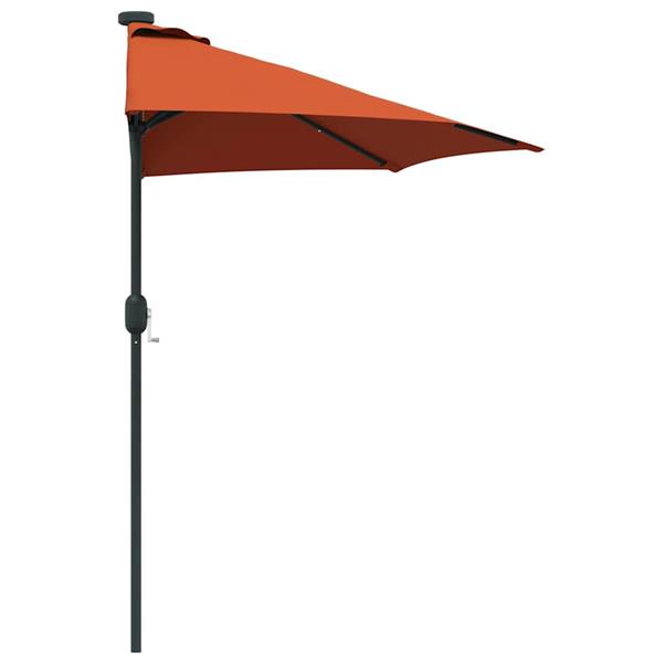 Grote foto vidaxl tuinparasol terracotta 294 x 150 x 224 cm stof tuin en terras overige tuin en terras
