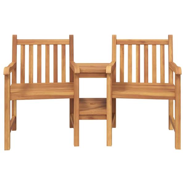 Grote foto vidaxl stoel bruin 152 x 63 x 89 cm massief teakhout tuin en terras tuinmeubelen