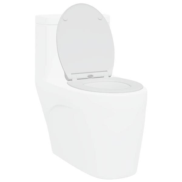 Grote foto vidaxl toiletzitting wit 45 5 x 37 5 x 3 8 cm duroplast doe het zelf en verbouw sanitair