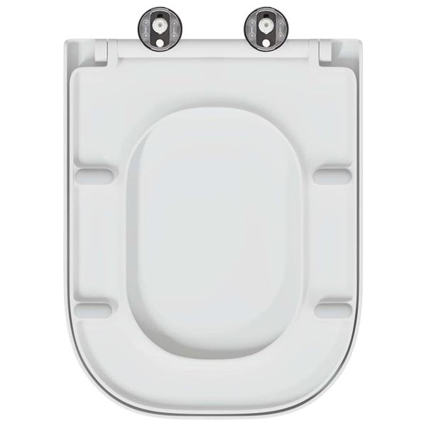 Grote foto vidaxl toiletzitting wit 44 5 x 35 x 3 6 cm duroplast doe het zelf en verbouw sanitair