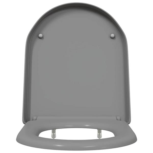 Grote foto vidaxl toiletzitting grijs 46 2 x 36 x 4 3 cm duroplast doe het zelf en verbouw sanitair