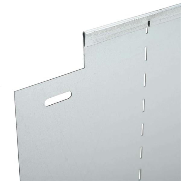 Grote foto vidaxl gazonranden 10 pcs zilver 100 x 25 x 0.07 cm tuin en terras tuindecoratie